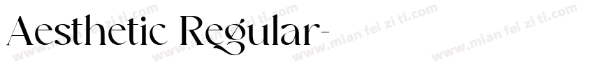Aesthetic Regular字体转换